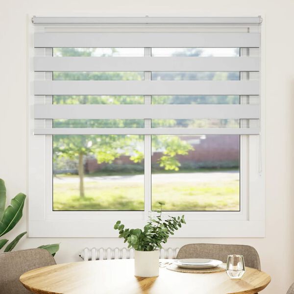 vidaXL Store z&egrave;bre blanc 140x100 cm largeur du tissu 135,9cm polyester