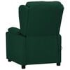 vidaXL Fauteuil de massage Vert fonc&eacute; Tissu