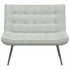 vidaXL Banc gris clair 110x74x84 cm velours