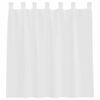vidaXL Rideaux en voile avec boucles 2 pcs blanc 140x140 cm