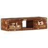 VidaXL Meuble TV mural 100x32x25 cm bois massif de r&eacute;cup&eacute;ration