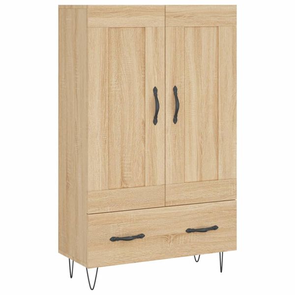 vidaXL Buffet haut ch&ecirc;ne sonoma 69,5x31x115 cm bois d'ing&eacute;nierie