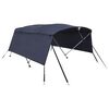 vidaXL Toit bimini &agrave; 4 arceaux parois lat&eacute;rales 243x(230-244)x137 cm