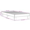 vidaXL Cadre de lit sans matelas ch&ecirc;ne sonoma 100x200 cm