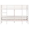 vidaXL Lit superposé sans matelas blanc 90x200 cm bois de pin massif