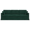 vidaXL Canap&eacute; Vert fonc&eacute; 228 x 78 x 80 cm Velours