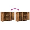 vidaXL Buffet vieux bois 90,5x30x70 cm bois d'ing&eacute;nierie