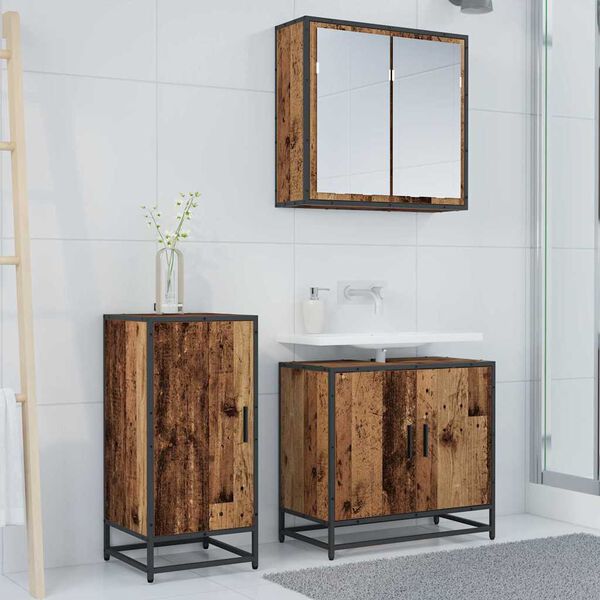 vidaXL Buffet Bois ancien 35,5 x 35 x 76 cm