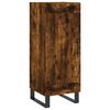vidaXL Buffet haut Chêne fumé 34,5x34x180 cm Bois d'ingénierie