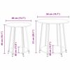 vidaXL Ensemble de tables d'appoint 2 pcs Chêne artisanal et noir