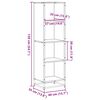 vidaXL Biblioth&egrave;que ch&ecirc;ne fum&eacute; 40x35x139 cm bois d'ing&eacute;nierie