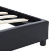 vidaXL Cadre de lit sans matelas noir similicuir 120x200 cm