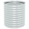 vidaXL Lit sur&eacute;lev&eacute; de jardin 80x80x81 cm Acier galvanis&eacute; Argent&eacute;