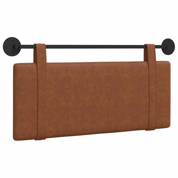 vidaXL T&ecirc;te de lit suspendue Uni Marron 110 x 55 x 5 cm PU antique
