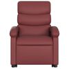 vidaXL Fauteuil inclinable de massage &eacute;lectrique rouge bordeaux