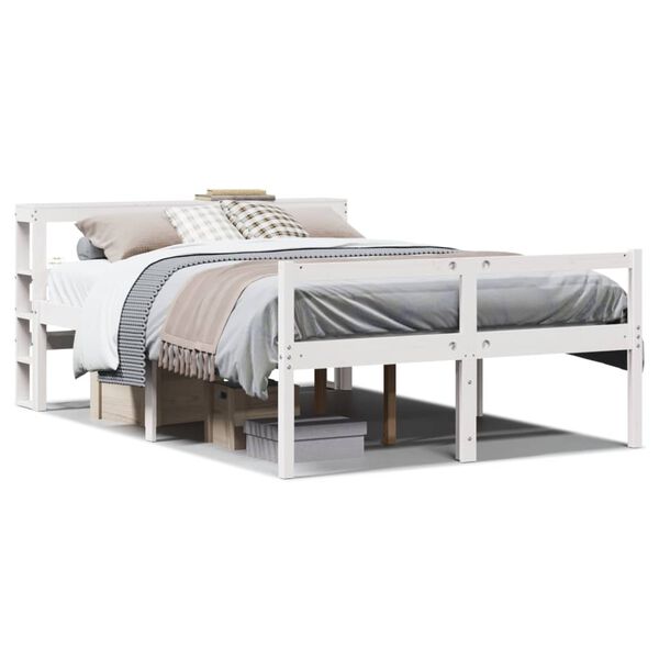 vidaXL Lit pour personne &acirc;g&eacute;e avec t&ecirc;te de lit sans matelas 120x200 cm