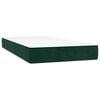 vidaXL Sommier &agrave; lattes de lit avec matelas LED vert fonc&eacute; 120x190 cm