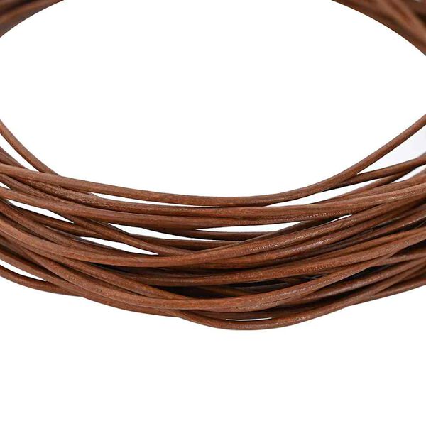 vidaXL Corde en Cuir Marron Clair Ø1,5 mm x 50 m Cuir