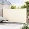 vidaXL Auvent lat&eacute;ral r&eacute;tractable de patio 220x600 cm Cr&egrave;me