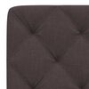 vidaXL Coussin de t&ecirc;te de lit marron fonc&eacute; 140 cm tissu