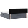 vidaXL Lit de Rangement avec matelas Gris fonc&eacute; 90 x 200 cm