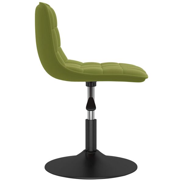vidaXL Tabouret de bar Vert clair Velours