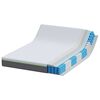 vidaXL Matelas Blanc et Gris 140 x 200 cm Ressort ensach&eacute;