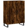 vidaXL Buffet haut Ch&ecirc;ne fum&eacute; 69,5x34x180 cm Bois d'ing&eacute;nierie