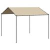 vidaXL Tente &agrave; auvent beige 3x3 m acier et tissu