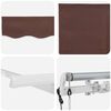 vidaXL Auvent R&eacute;tractable Marron 250 x 200 cm tissu