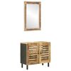 vidaXL Ensemble de Meubles de Salle de Bain 2 pc Naturel