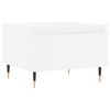 vidaXL Table basse blanc 50x46x35 cm bois d'ing&eacute;nierie