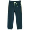 Pantalon de surv&ecirc;tement enfants avec cordon de serrage vert mousse 140
