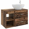 vidaXL Ensemble de mobilier de salle de bain 2 pcs Bois ancien