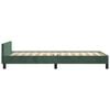 vidaXL Cadre de lit sans matelas vert foncé 90x190 cm velours