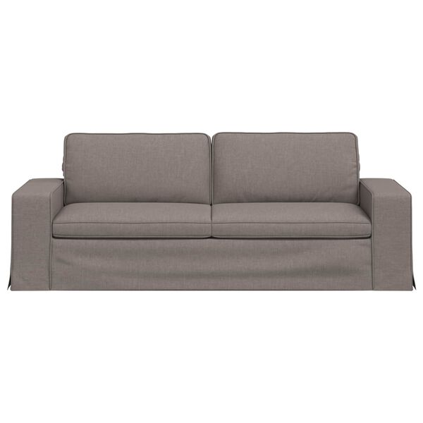 vidaXL Canap&eacute; Taupe Dimensions globales: 222 x 80 x 82 cm (l x P x H)