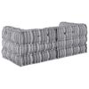 vidaXL Canapé modulaire 2 pcs Gris 140 x 70 x 56 cm tissu