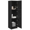 vidaXL Haut Armoire Ch&ecirc;ne noir 31.5 x 32 x 122.5 cm