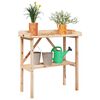 vidaXL Table &agrave; plantes avec &eacute;tag&egrave;re 78x38x82,5 cm bois de sapin solide