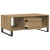 vidaXL Table basse ch&ecirc;ne artisanal 90x50x36,5 cm bois d'ing&eacute;nierie