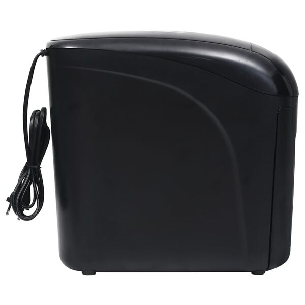 vidaXL D&eacute;chiqueteuse de papier 10 feuilles &agrave; micro-coupe Noir