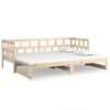 vidaXL Lit coulissant sans matelas bois de pin massif 2x(90x190) cm