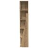 vidaXL Meuble d'angle Ch&ecirc;ne artisanal 27,5x27x140cm Bois d'ing&eacute;nierie