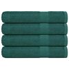 vidaXL Serviettes 4 pcs vert 100x200 cm 360 g/m&sup2; 100% coton