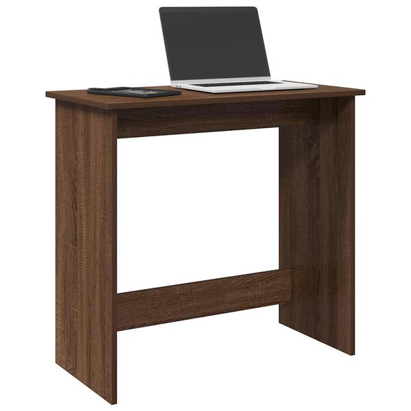vidaXL Bureau chêne marron 80x40x75 cm bois d'ingénierie