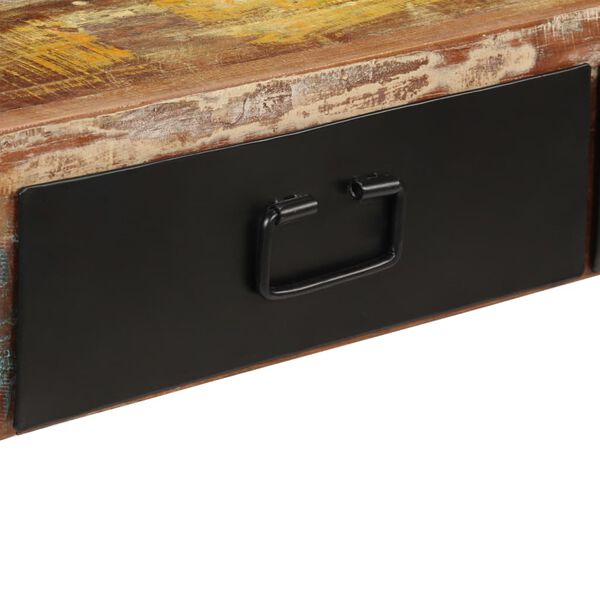 vidaXL Table console Bois de r&eacute;cup&eacute;ration massif 120 x 30 x 76 cm