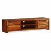 vidaXL Meuble TV Bois massif 120x30x30 cm