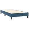 vidaXL Sommier &agrave; lattes de lit avec matelas et LED Bleu fonc&eacute; 90x190cm