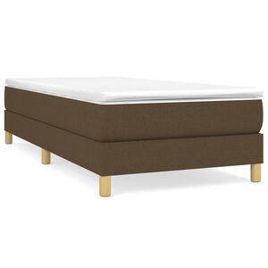 vidaXL Sommier &agrave; lattes de lit avec matelas Marron fonc&eacute; 80x200 cm