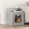 vidaXL Maison pour chat B&eacute;ton 42,5 x 40 x 53,5 cm Bois d'ing&eacute;nierie